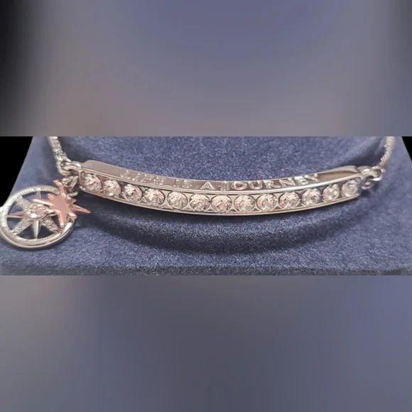 Brilliance two-tone rose/clear ns bracelet - Picture 4 of 7